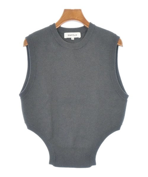 ENFOLD(エンフォルド)ベスト/ノースリーブ グレー サイズ:38(M位)/2200678593011