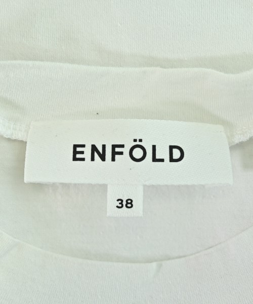ENFOLD（エンフォルド）Tシャツ・カットソー 白 サイズ:38(M位) レディース/2200678593028