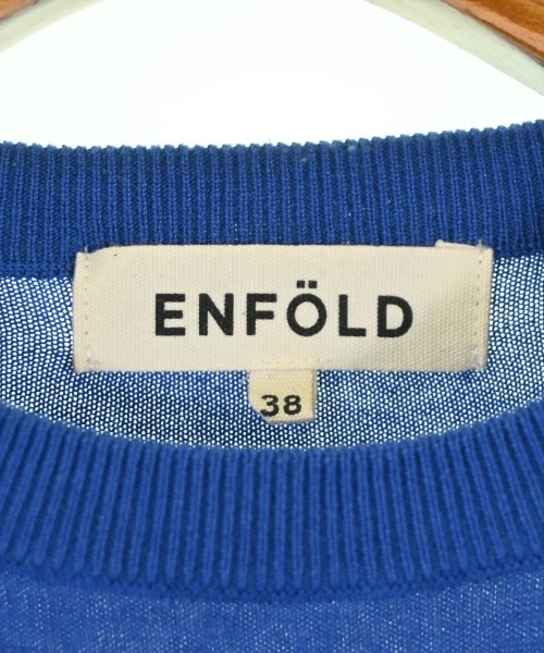 ENFOLD（エンフォルド）ニット・セーター 青 サイズ:38(M位) レディース/2200674194083