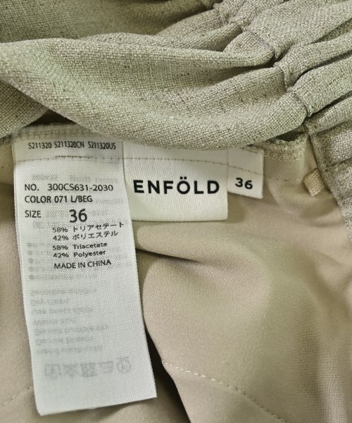 ENFOLD（エンフォルド）その他 ベージュ サイズ:36(S位) レディース/2200674597105