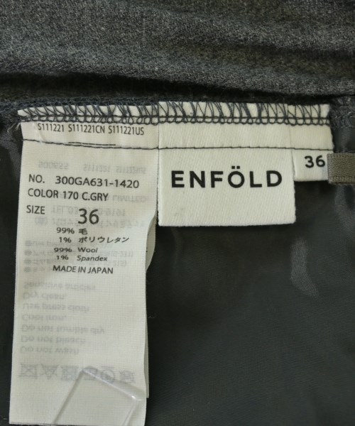 ENFOLD（エンフォルド）スラックス グレー サイズ:36(S位) レディース/2200673586063
