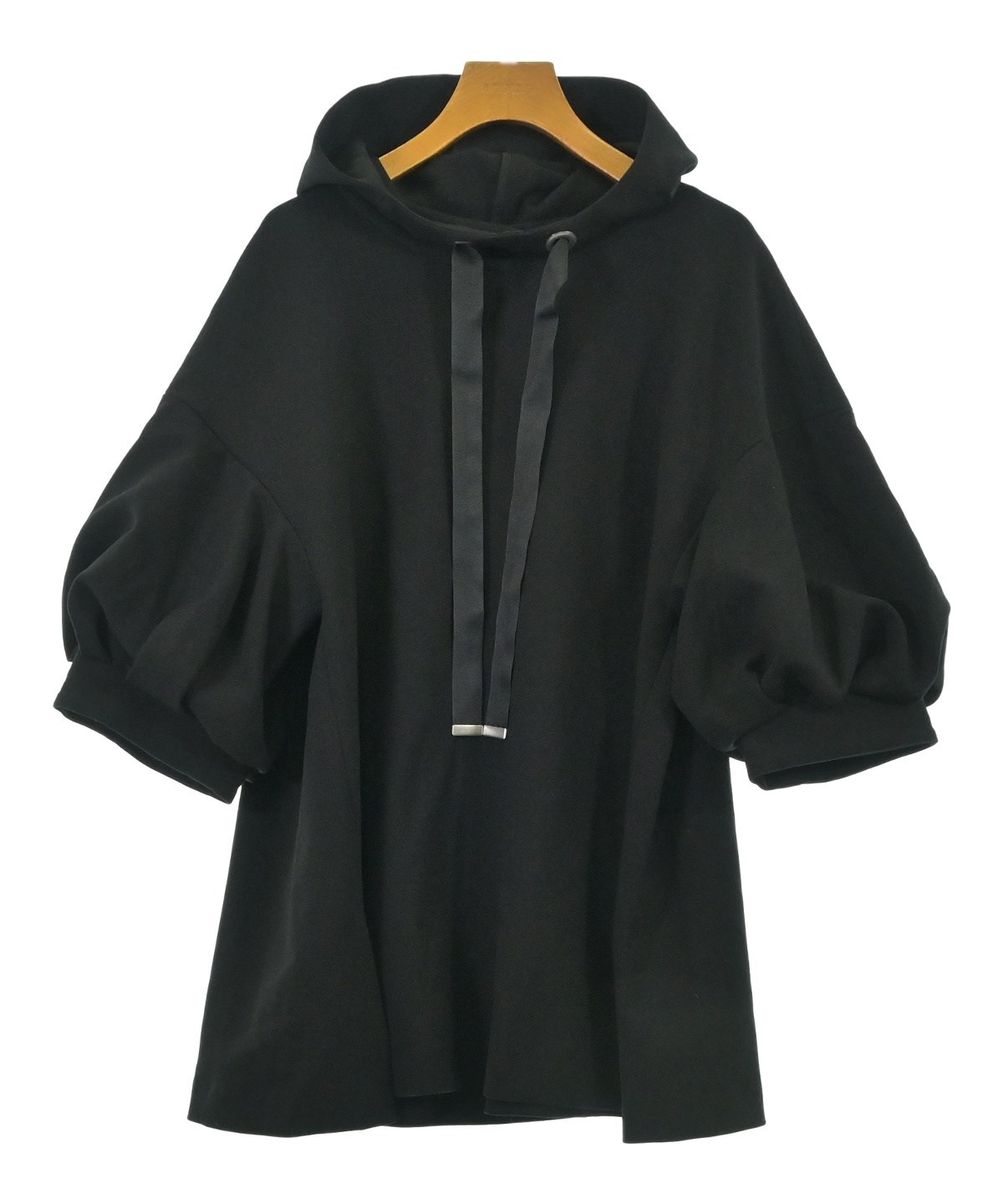 訳あり エンフォルド ENFOLD 変形フード付きパーカー レディース SIZE 38 (M) ENFOLD（エンフォルド）パーカー 黒 サイズ:38(M位) レディース