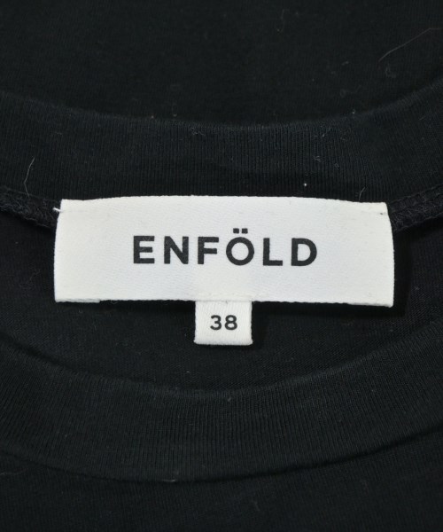 ENFOLD（エンフォルド）Tシャツ・カットソー 黒 サイズ:38(M位) レディース/2200677582047