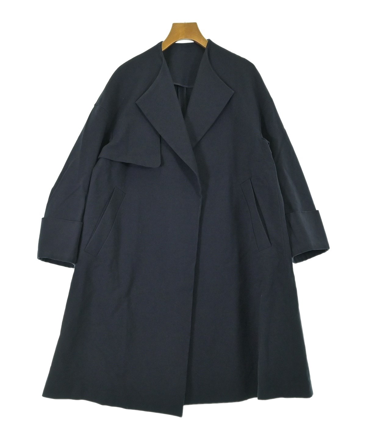 美品　エンフォルド　STAND SHORT COAT 36 ENFOLD（エンフォルド）その他 紺 サイズ:36(S位) レディース