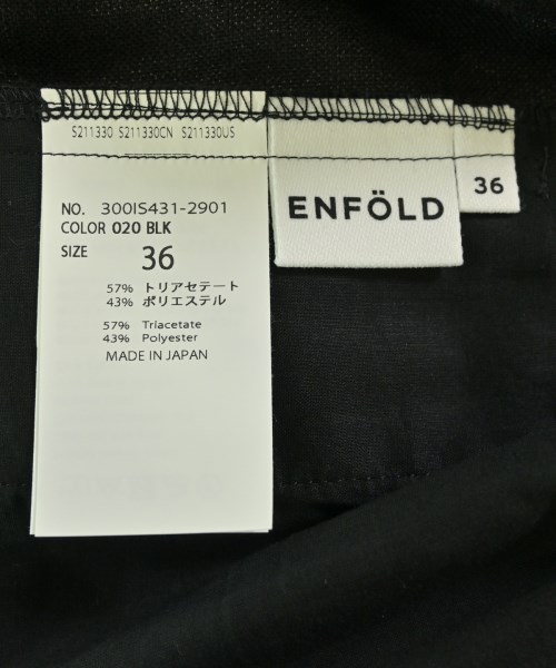 ENFOLD（エンフォルド）スラックス 黒 サイズ:36(S位) レディース/2200693631026