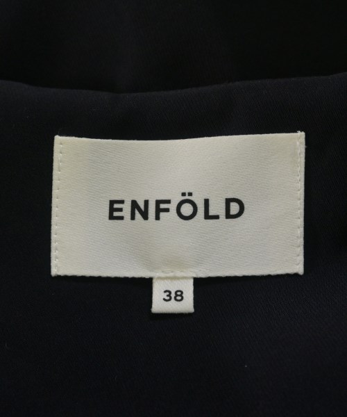 ENFOLD（エンフォルド）ノーカラージャケット 黒 サイズ:38(M位) レディース/2200690620047