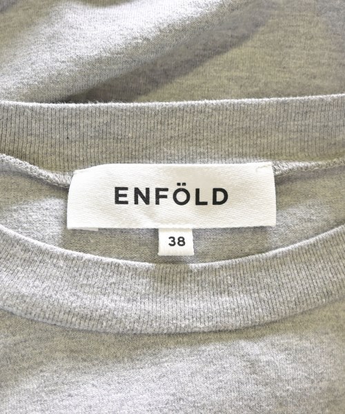 ENFOLD（エンフォルド）Tシャツ・カットソー グレー サイズ:38(M位) レディース/2200693662129