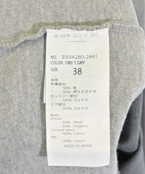 ENFOLD（エンフォルド）Tシャツ・カットソー グレー サイズ:38(M位) レディース/2200693662129