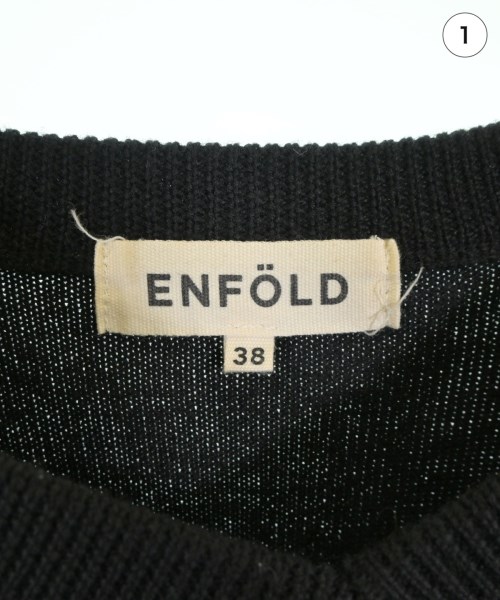 ENFOLD（エンフォルド）ニット・セーター 黒 サイズ:38(M位) レディース/2200698499027