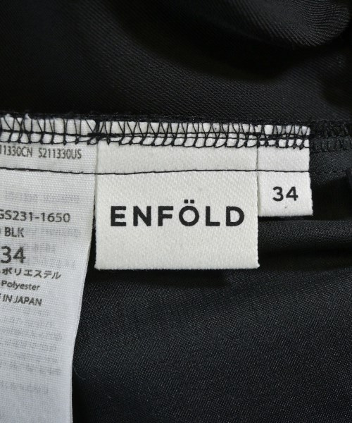 ENFOLD（エンフォルド）スラックス 黒 サイズ:34(XS位) レディース/2200698637030