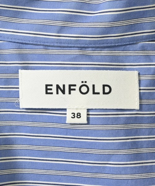ENFOLD（エンフォルド）シャツワンピース 青 サイズ:38(M位) レディース/2200698698062