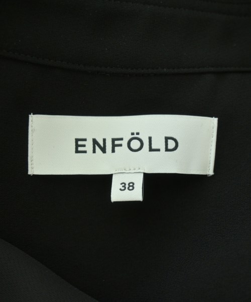 ENFOLD（エンフォルド）カジュアルシャツ 黒 サイズ:38(M位) レディース/2200695254049