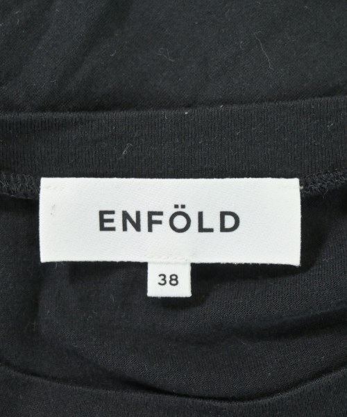 ENFOLD（エンフォルド）Tシャツ・カットソー 黒 サイズ:38(M位) レディース/2200699655040