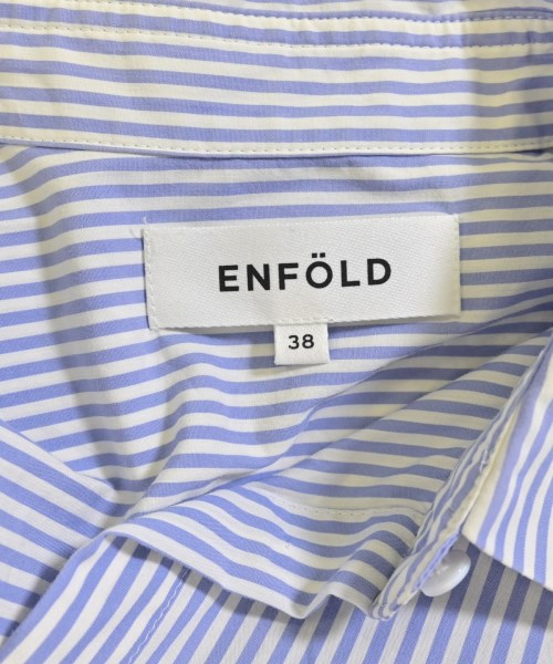 ENFOLD（エンフォルド）カジュアルシャツ 青 サイズ:38(M位) レディース/2200699988025
