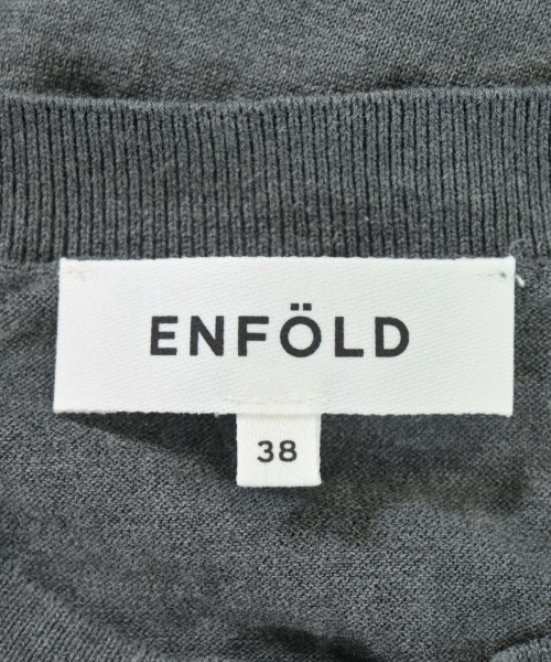ENFOLD（エンフォルド）ニット・セーター グレー サイズ:38(M位) レディース/2200699988056