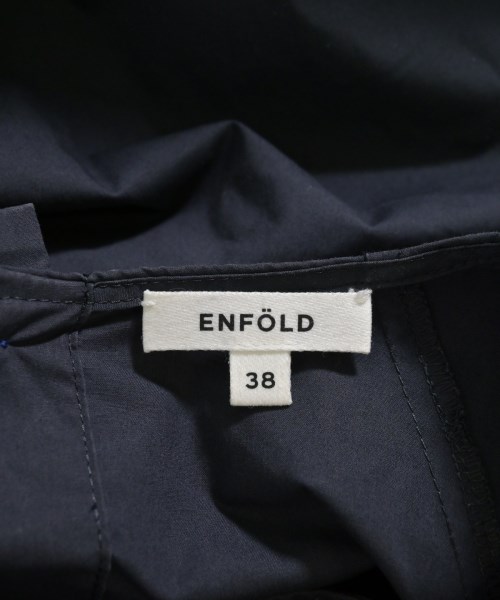 ENFOLD（エンフォルド）ブラウス 紺 サイズ:38(M位) レディース/2200696053207