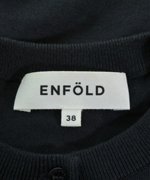 ENFOLD（エンフォルド）カーディガン 黒 サイズ:38(M位) レディース/2200652243024