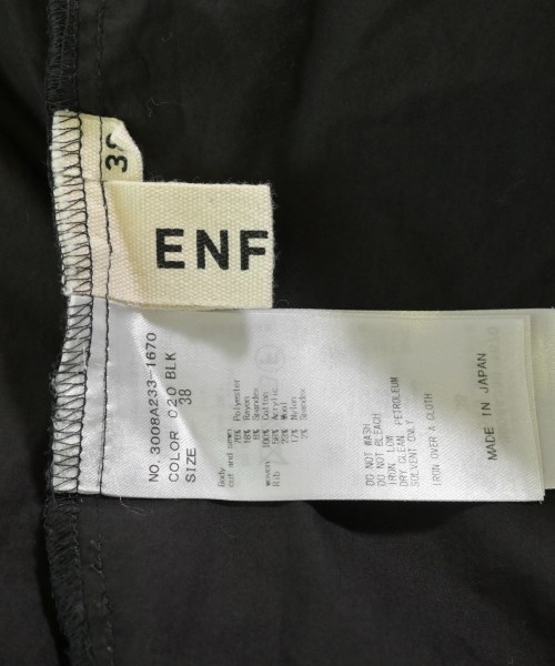ENFOLD（エンフォルド）カジュアルシャツ 黒 サイズ:38(M位) レディース/2200650103016