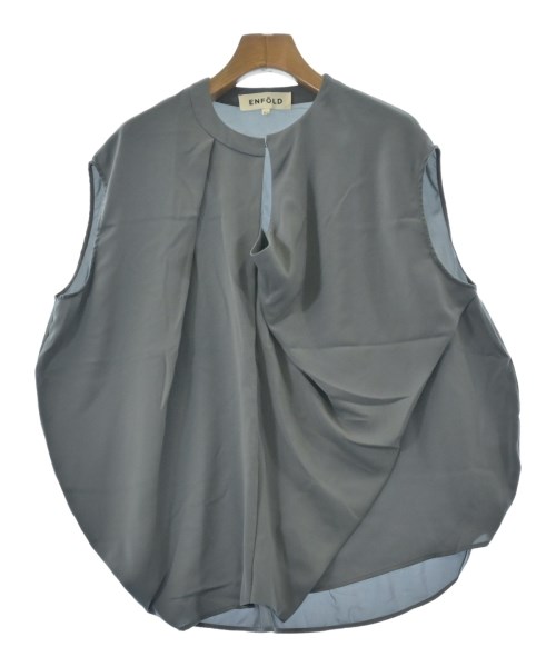 ENFOLD(エンフォルド)カジュアルシャツ グレー サイズ:38(M位)/2200644161107