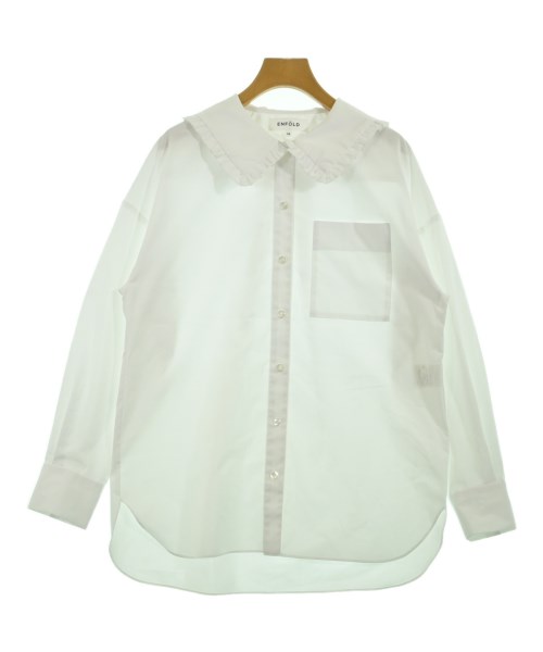 ENFOLD(エンフォルド)ブラウス 白 サイズ:38(M位)/2200657817022
