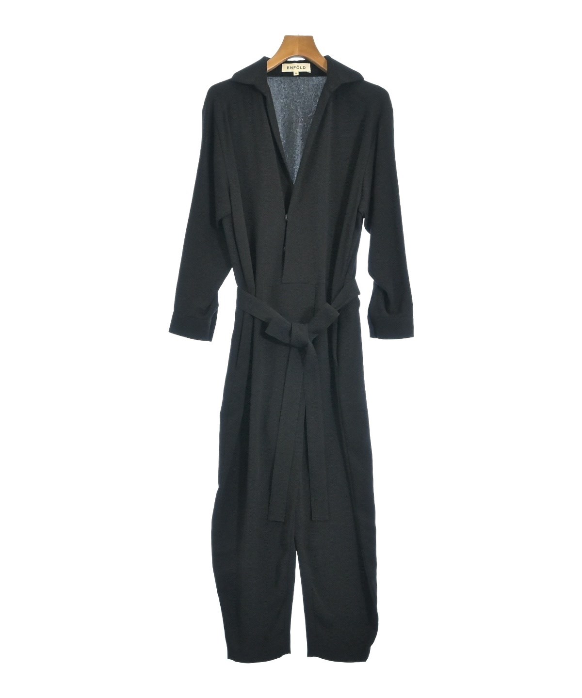 ENFOLD（エンフォルド）オールインワン/サロペット 黒 サイズ:36(S位