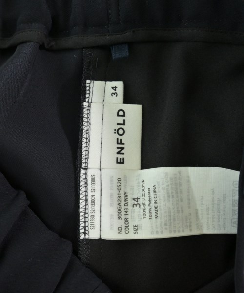 ENFOLD（エンフォルド）スラックス 紺 サイズ:34(XS位) レディース/2200659093110