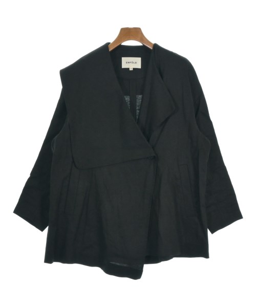 ENFOLD(エンフォルド)カジュアルジャケット 黒 サイズ:36(S位)/2200648969044