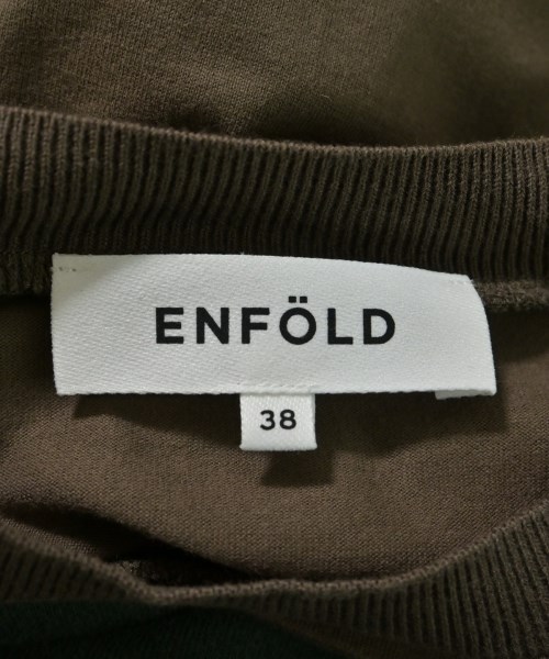 ENFOLD（エンフォルド）Tシャツ・カットソー 茶 サイズ:38(M位) レディース/2200657050047