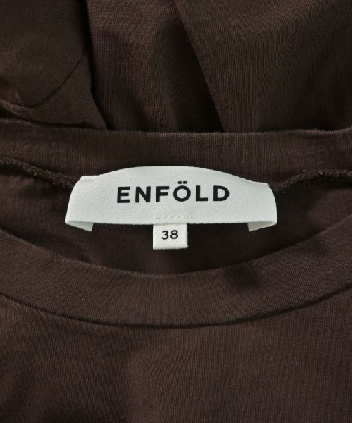 ENFOLD（エンフォルド）Tシャツ・カットソー 茶 サイズ:38(M位) レディース/2200657050054