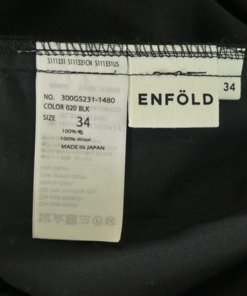 ENFOLD（エンフォルド）スラックス 黒 サイズ:34(XS位) レディース/2200659133021