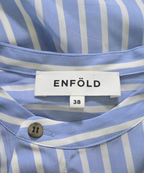 ENFOLD（エンフォルド）シャツワンピース 青 サイズ:38(M位) レディース/2200660403021