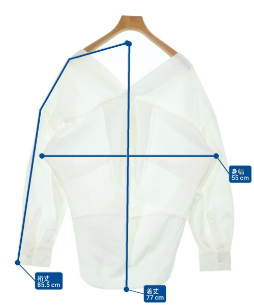 ENFOLD（エンフォルド）カジュアルシャツ 白 サイズ:38(M位) レディース/2200660592060