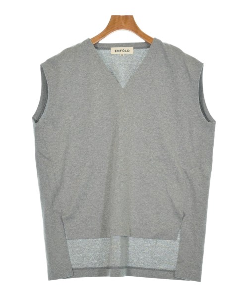 ENFOLD(エンフォルド)ノースリーブ グレー サイズ:38(M位)/2200660903019