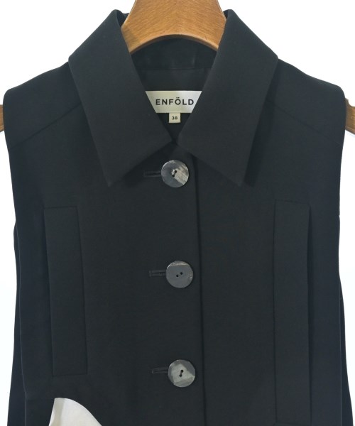 ENFOLD（エンフォルド）ベスト 黒 サイズ:38(M位) レディース/2200661163078