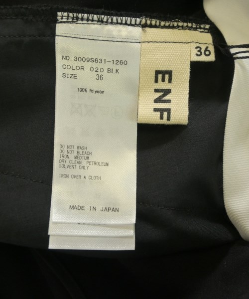 ENFOLD（エンフォルド）スラックス 黒 サイズ:36(S位) レディース/2200647700044