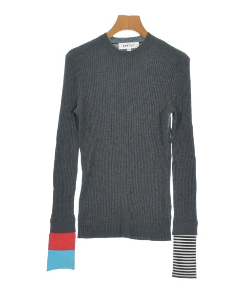 ENFOLD(エンフォルド)ニット・セーター グレー サイズ:38(M位)/2200658375026