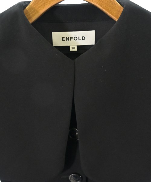 ENFOLD（エンフォルド）カジュアルシャツ 黒 サイズ:38(M位) レディース/2200658375033