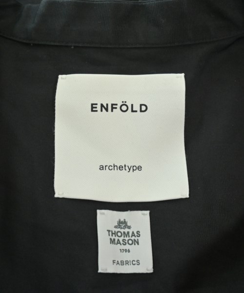 ENFOLD（エンフォルド）カジュアルシャツ 黒 サイズ:38(M位) レディース/2200647048061