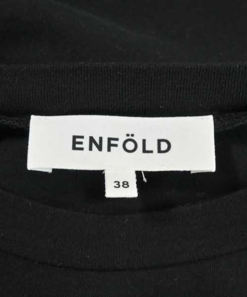 ENFOLD（エンフォルド）Tシャツ・カットソー 黒 サイズ:38(M位) レディース/2200714435077