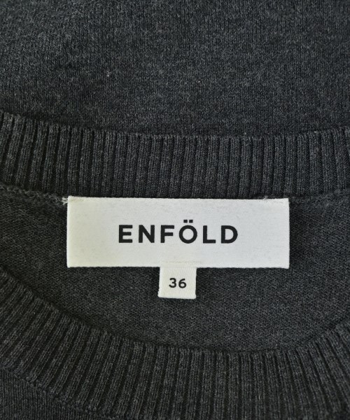 ENFOLD（エンフォルド）ニット・セーター グレー サイズ:36(S位) レディース/2200714462011