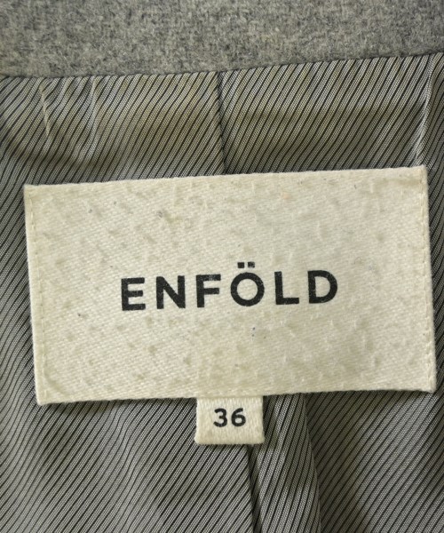 ENFOLD（エンフォルド）チェスターコート グレー サイズ:36(S位) レディース/2200713685039