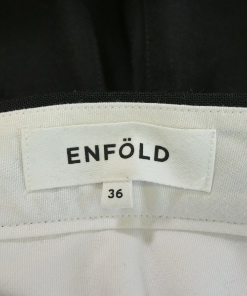 ENFOLD（エンフォルド）ショートパンツ 黒 サイズ:36(S位) レディース/2200717195022