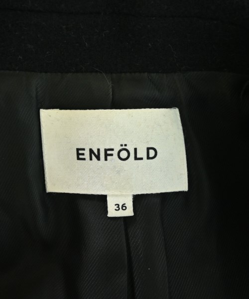 ENFOLD（エンフォルド）チェスターコート 黒 サイズ:36(S位) レディース/2200717318018