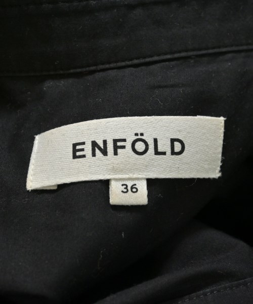 ENFOLD（エンフォルド）シャツワンピース 黒 サイズ:36(S位) レディース/2200718239039