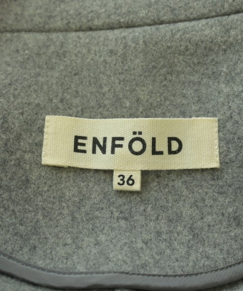 ENFOLD（エンフォルド）ピーコート グレー サイズ:36(S位) レディース/2200633922023