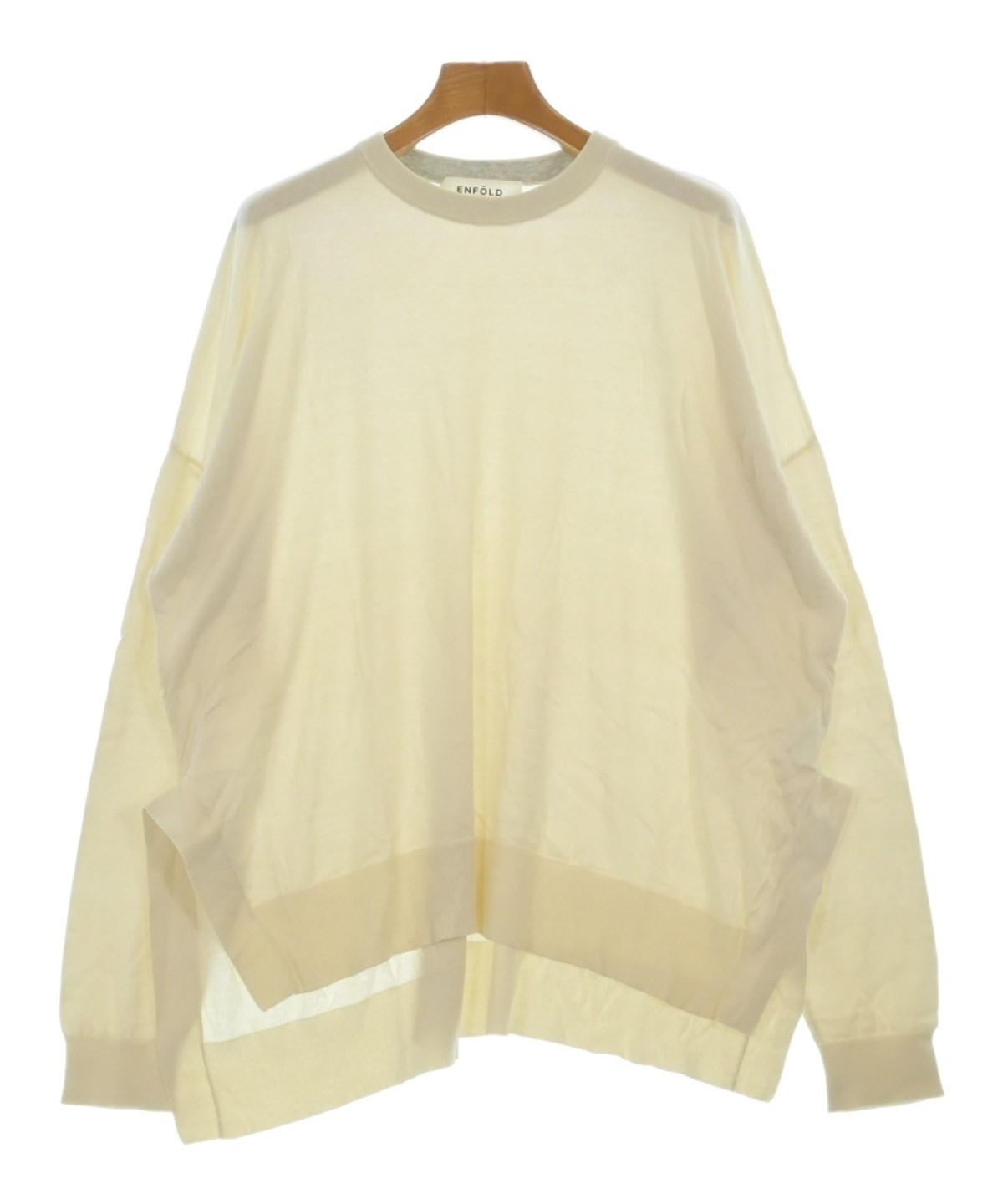 ENFOLD（エンフォルド）ニット・セーター 白 サイズ:38(M位