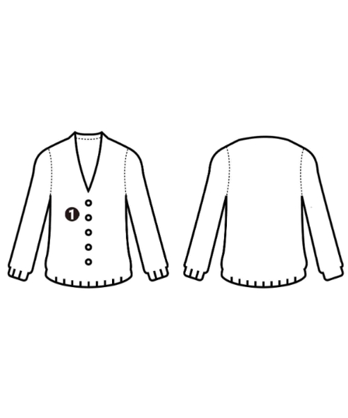 ENFOLD（エンフォルド）カーディガン グレー サイズ:38(M位) レディース/2200645352023