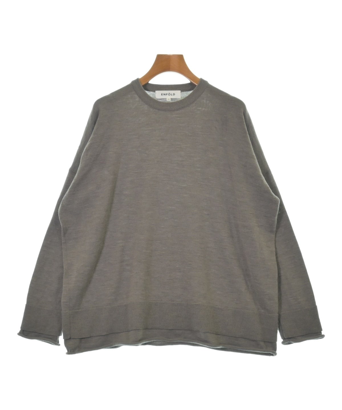 ENFOLD ニット ENFOLD（エンフォルド）ニット・セーター 茶 サイズ:38(M位