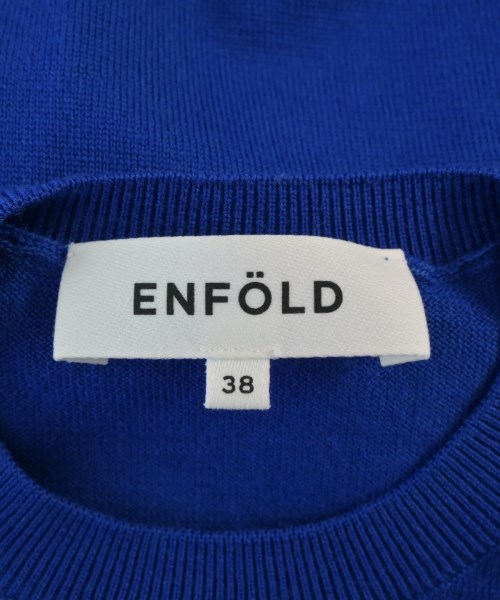 ENFOLD（エンフォルド）ニット・セーター 青 サイズ:38(M位) レディース/2200639258027