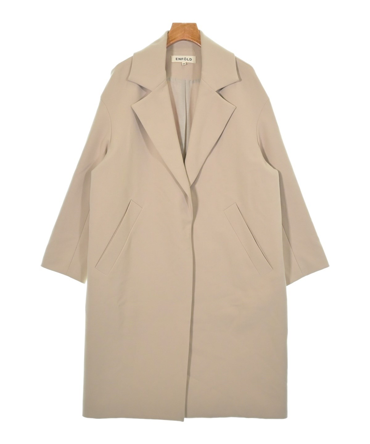 ENFOLD（エンフォルド）チェスターコート ベージュ サイズ:36(S位